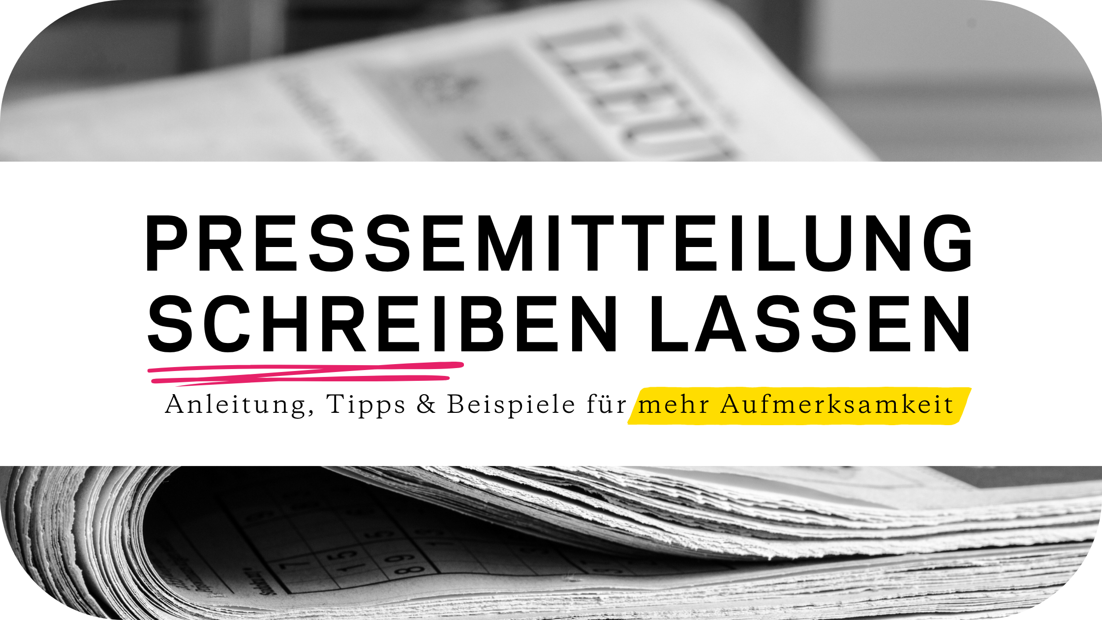 Pressemitteilung schreiben lassen